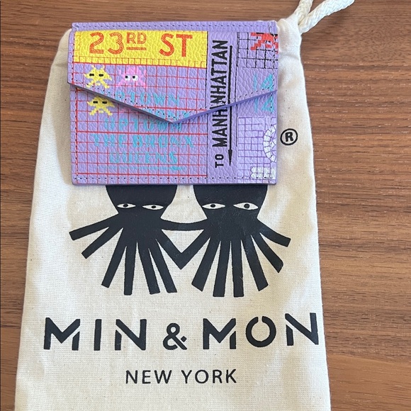 Min & Mon Handbags - Min & Mon Lavender NYC card holder and coin Wallet